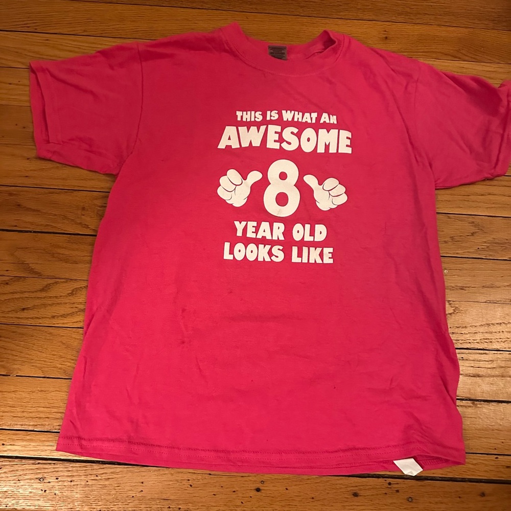 Awesome 8-Year-Old Pink T-Shirt